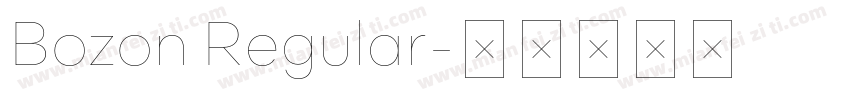 Bozon Regular字体转换